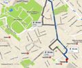 Карта как дойти пешком до Вокзала Термини